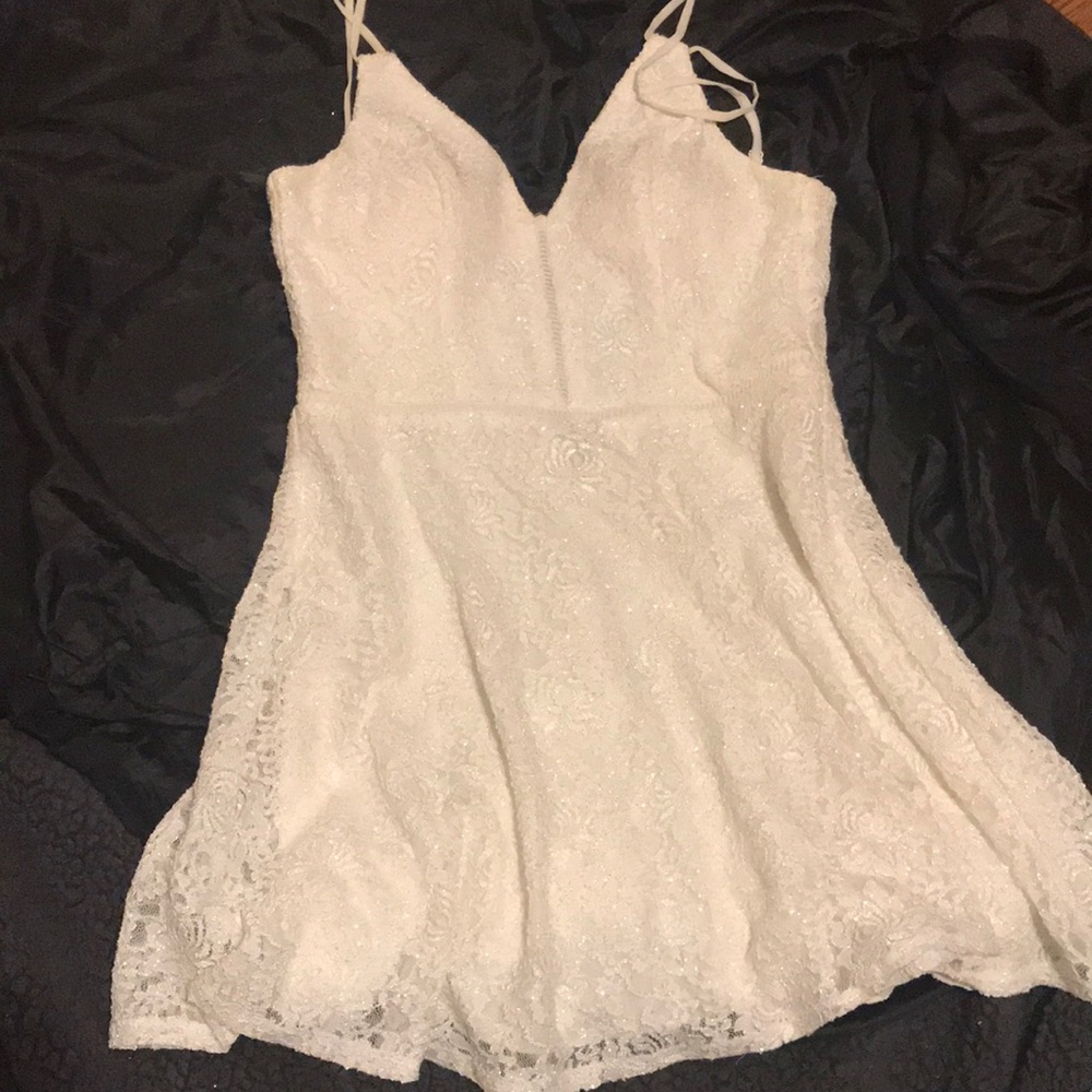 White strap dress